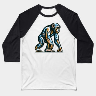 Pop art monkey illustration. cubism illustration of monkey Baseball T-Shirt